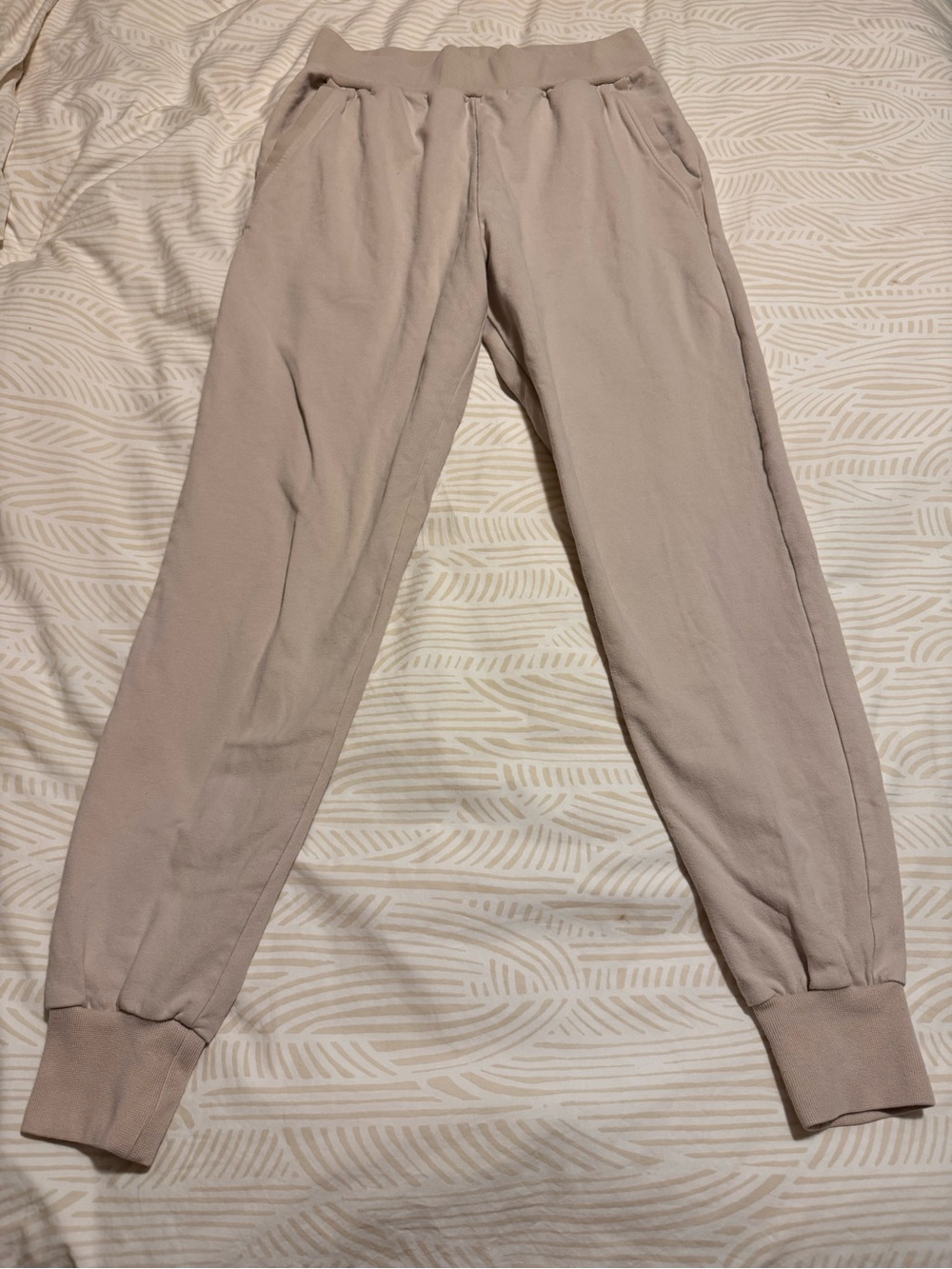BEAUMONT ORGANIC ZADIE ORGANIC COTTON TROUSERS IN LICHEN in Small